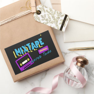 Mixtape Memories Retro Cassette Nostalgia Rectangular Sticker