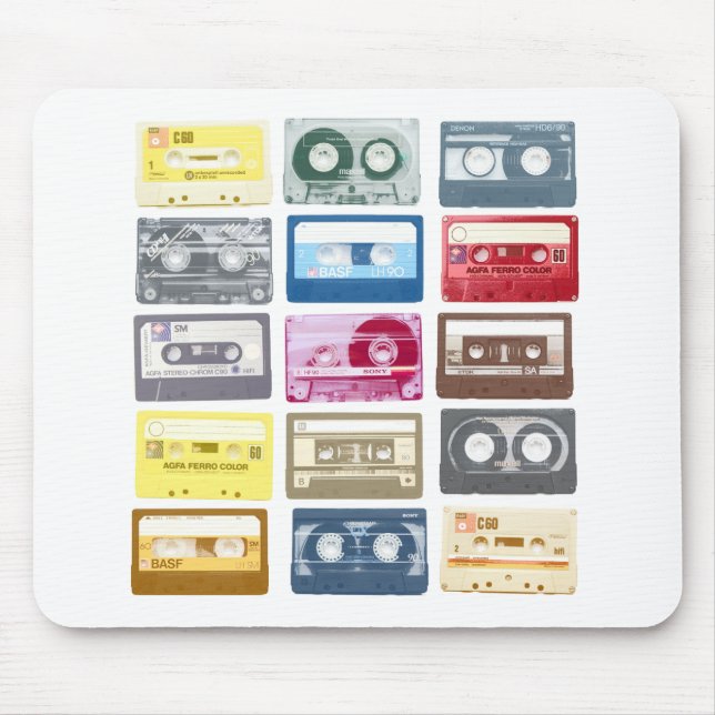 Mixtapes Graphic Mouse Mat (Front)