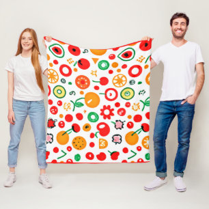 Mixtures of Fruit Patterns. Buy Now Fleece Blanket
