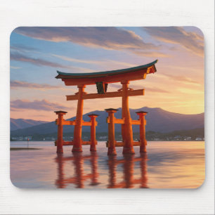 Miyajima Floating Torii Itsukushima Shrine Travel Mouse Mat