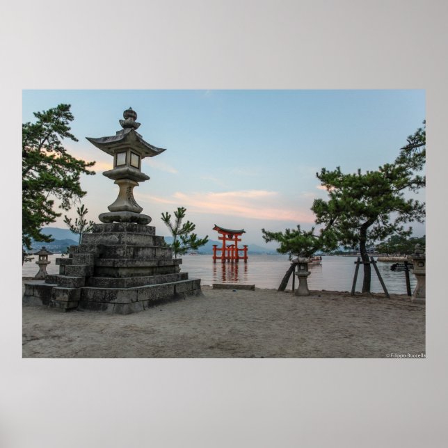 Miyajima torii gate, Japan Poster (Front)