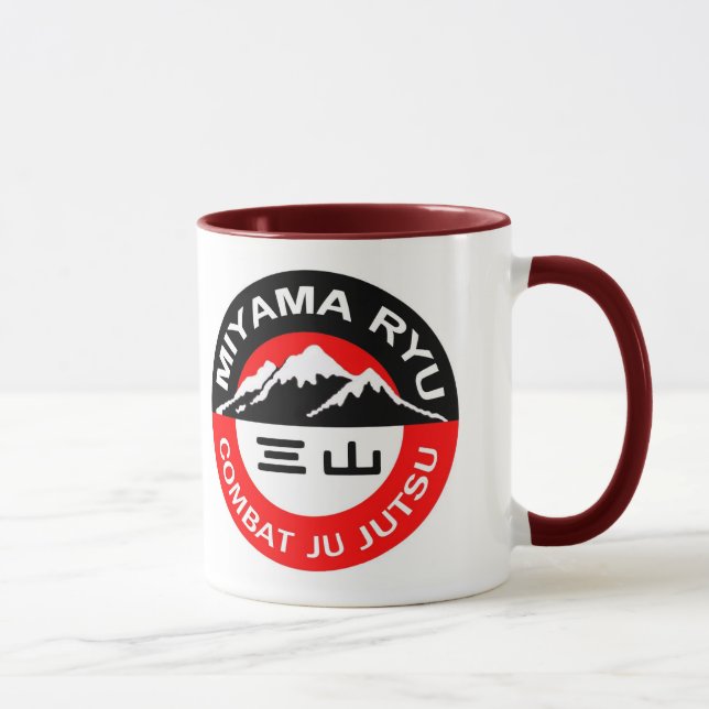 Miyama Ryu Black & Red Logo Mug (Right)