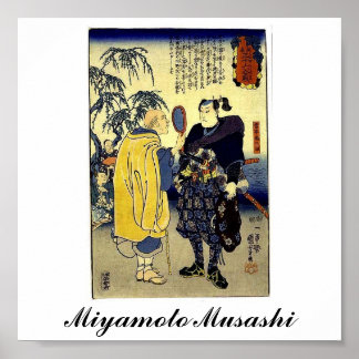 Miyamoto Musashi and the Fortune Teller c. 1800's Poster