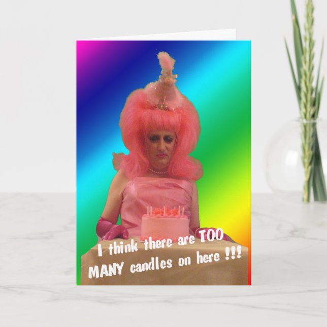 Miz Cotton - Birthday Cake Card (Front)
