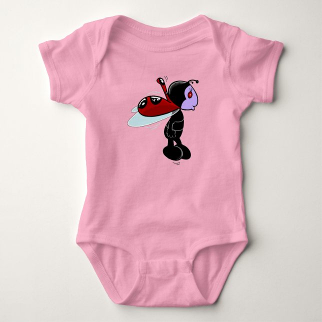 Mizz Ladybug Baby Bodysuit (Front)