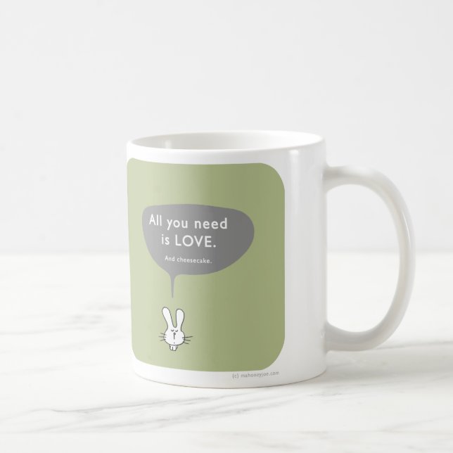 MJ1557 all you need is love cheesecake Coffee Mug (Right)