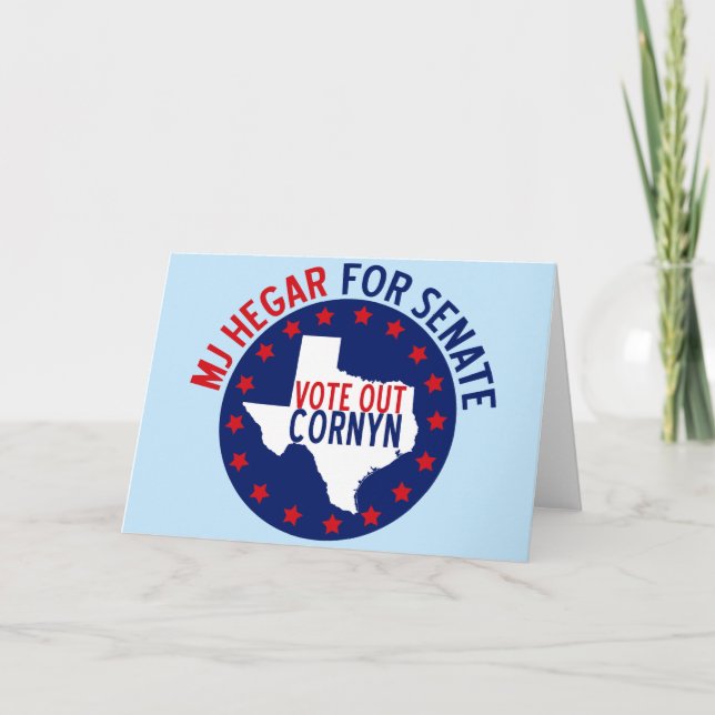 MJ Hegar for Senate Card (Front)