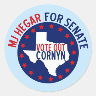 MJ Hegar for Senate Classic Round Sticker