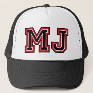 "MJ" Monogram Trucker Hat