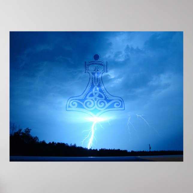 Mjolnir Strikes Poster (Front)