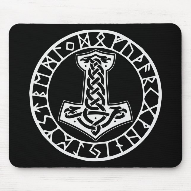 Mjölnir Thor’s Hammer 0022 #USAPatriotGraphics  © Mouse Mat (Front)