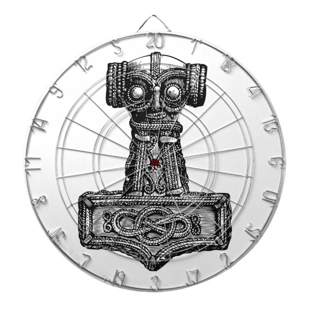Mjolnir: Thor's Hammer Dartboard (Front)