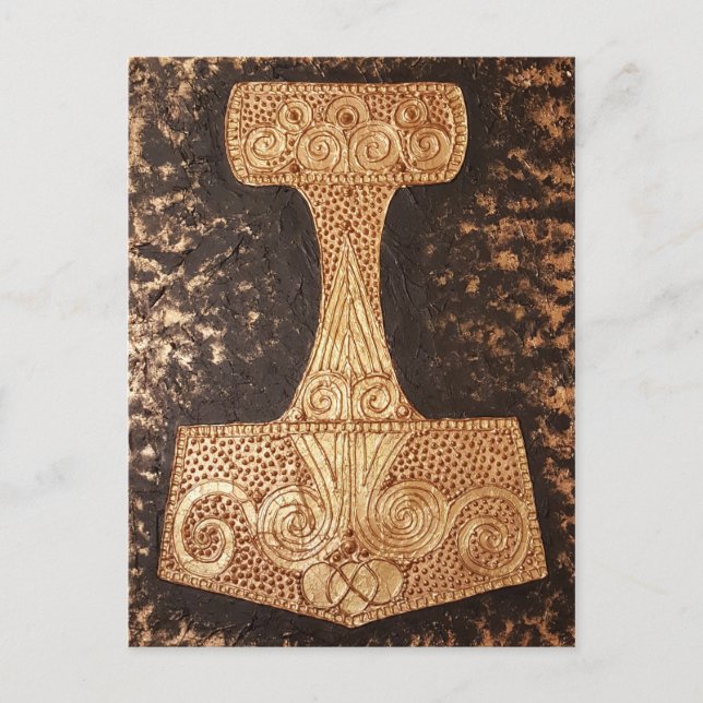 Mjolnir, thor's hammer postcard (Front)