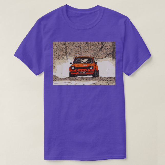 Mk1 Escort rally orange T-Shirt (Design Front)