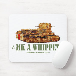 MK A Whippet World War One British Medium Tank WWI Mouse Mat