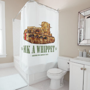 MK A Whippet World War One British Medium Tank WWI Shower Curtain