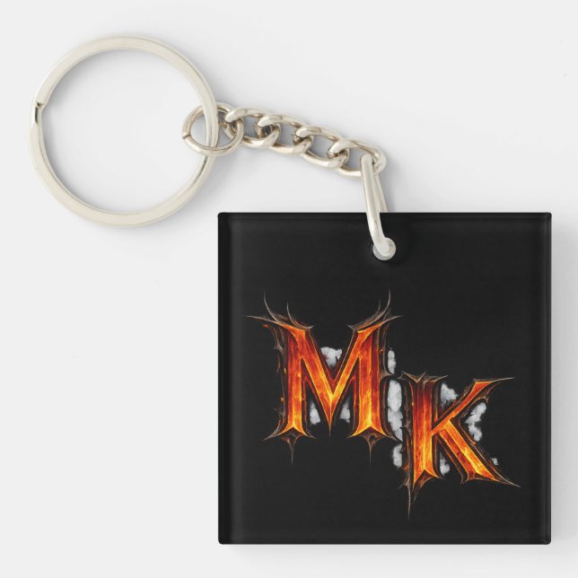 MK Infernal Gothic Emblem Key Ring (Front)