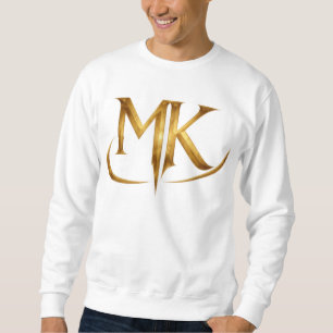 MK Monogram Bold Gold Metallic Men T-Shirt 3D Luxu Sweatshirt