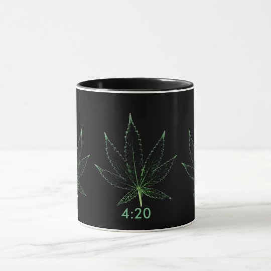 MKFMJ Marijuana Leaf's 4:20 Mug