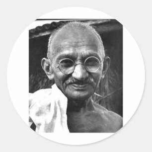 MKGandhi Classic Round Sticker