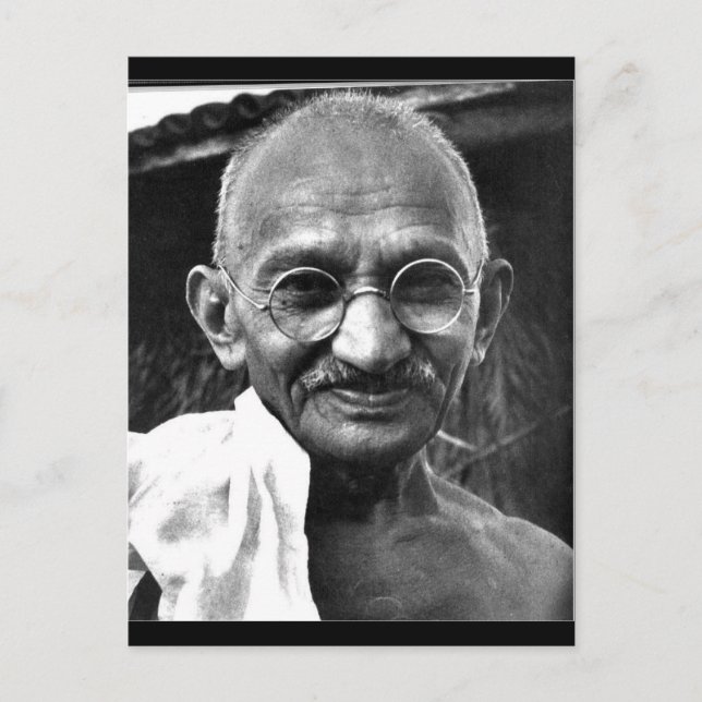 MKGandhi Postcard (Front)