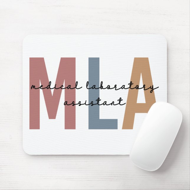 MLA Medical Laboratory Assistant Mouse Mat (With Mouse)