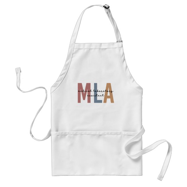 MLA Medical Laboratory Assistant Standard Apron (Front)