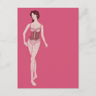 m'lady mannequin postcard