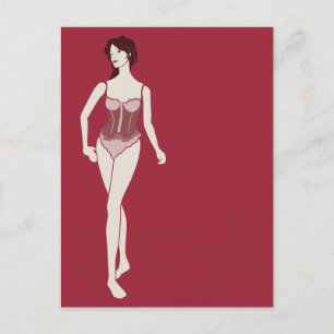 m'lady mannequin postcard