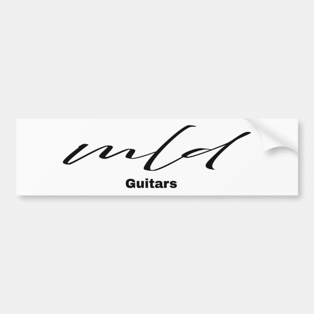 MLD Guitars Bumper Sticker (Front)