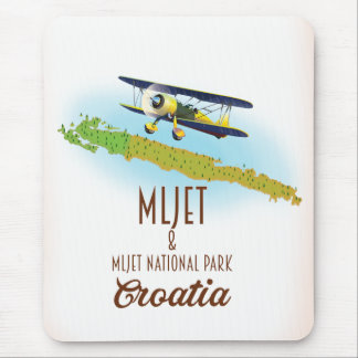 Mljet National Park Croatia map Mouse Mat