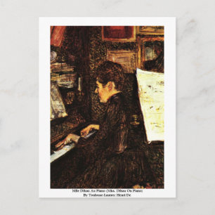 Mlle Dihau Au Piano Postcard