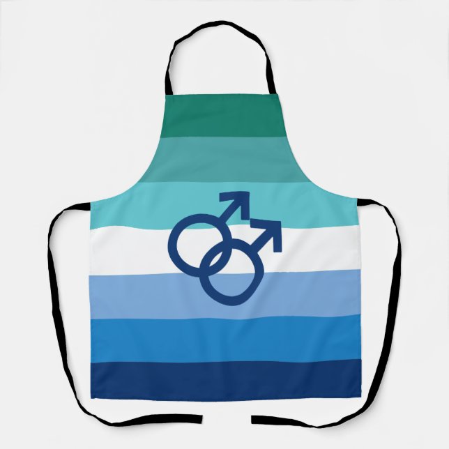 MLM Gay Male Pride Flag Apron (Front)
