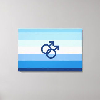 MLM Gay Male Pride Flag Canvas Print