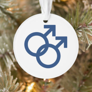 MLM Gay Men Gender Symbol Ornament