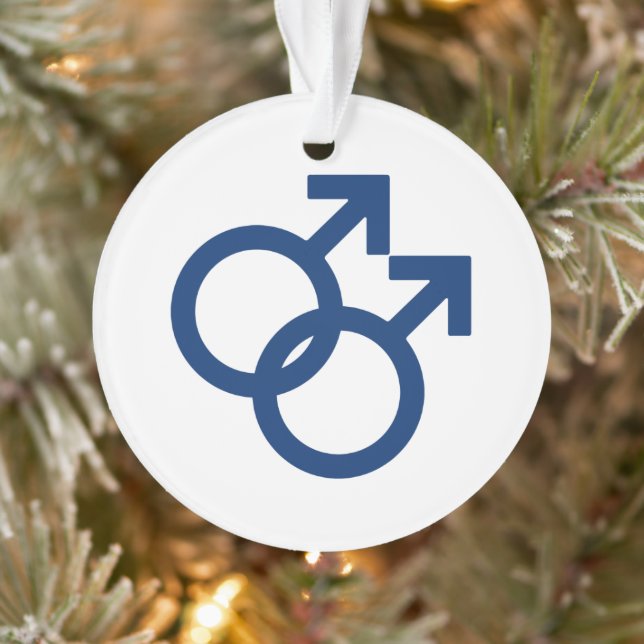 MLM Gay Men Gender Symbol Ornament (Tree)