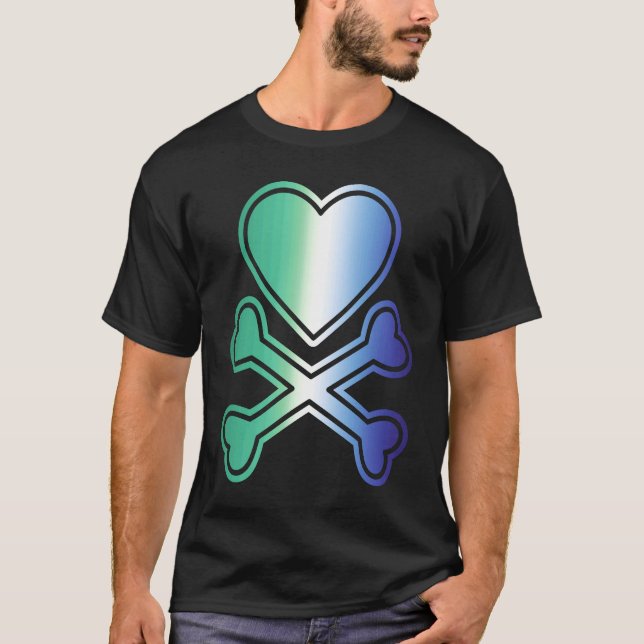 MLM Gay Men Loving Men LGBTQ Valentine's Day LGBT T-Shirt (Front)
