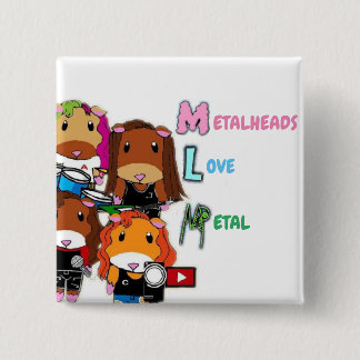MLM: Guinea PIgs 15 Cm Square Badge