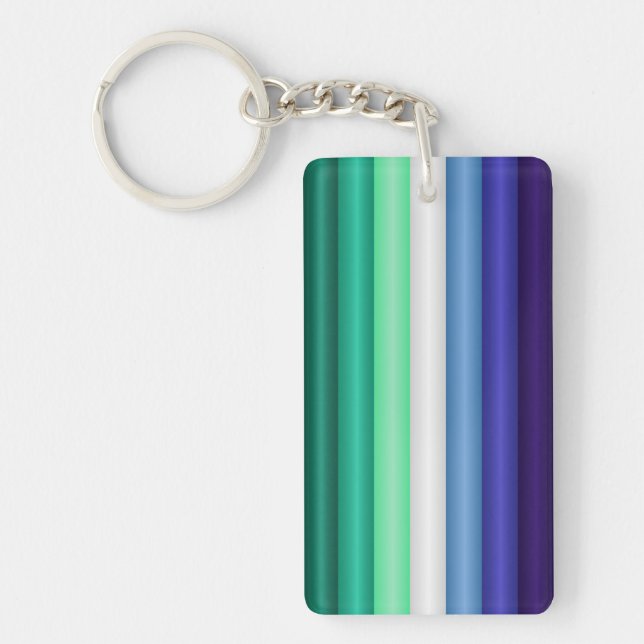 MLM Pride Flag Keychain (Front)