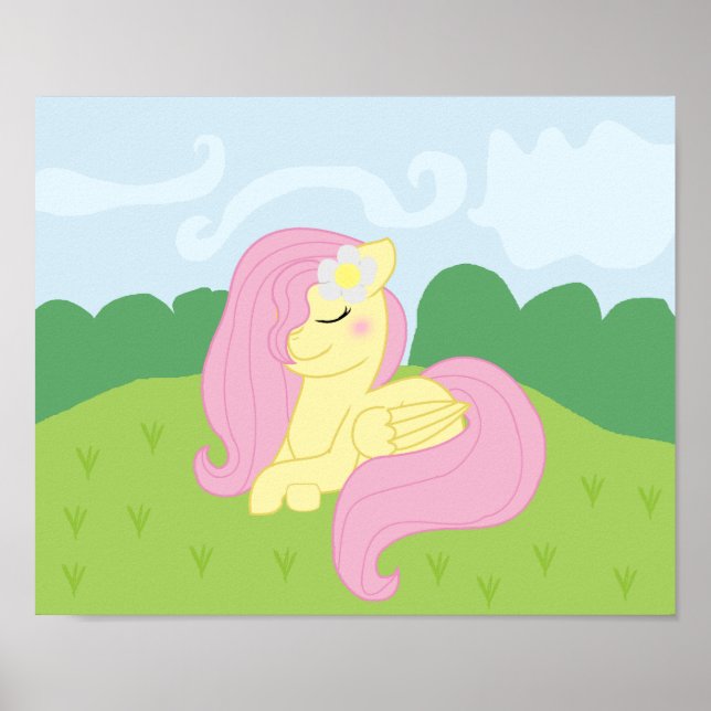 Mlp Fluttershy Drawn in own style poster! Poster (Front)