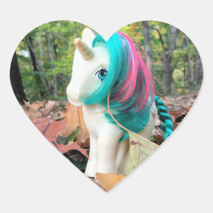 MLP Gusty in Autumn Leaves Heart Sticker
