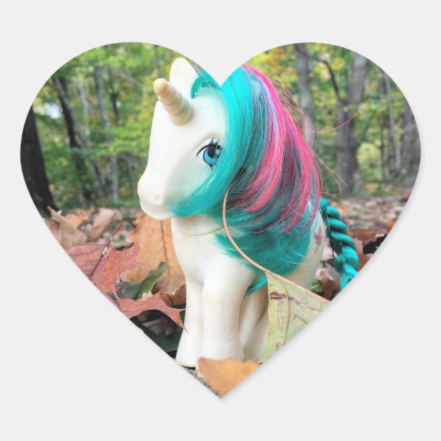 MLP Gusty in Autumn Leaves Heart Sticker (Front)