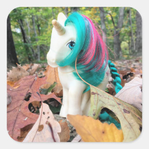 MLP Gusty in Autumn Leaves Square Sticker