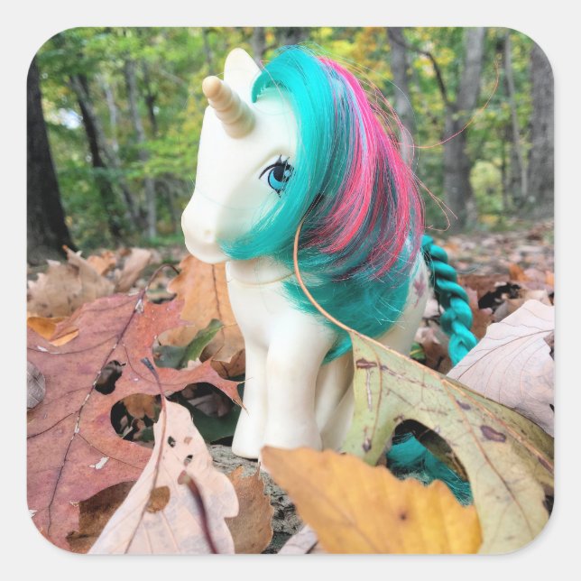 MLP Gusty in Autumn Leaves Square Sticker (Front)