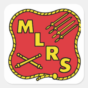 MLRS Field Artillery Square Sticker