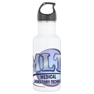 MLT FunBlue LOGO - MEDICAL LABORATORY TECHNICIAN 532 Ml Water Bottle