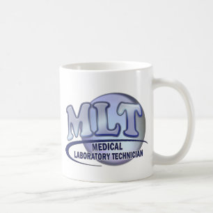 MLT FunBlue LOGO - MEDICAL LABORATORY TECHNICIAN Coffee Mug