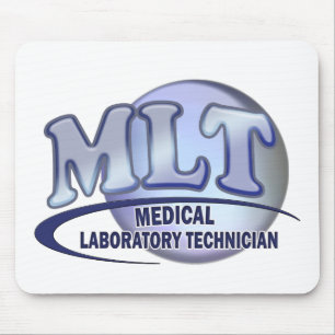 MLT FunBlue LOGO - MEDICAL LABORATORY TECHNICIAN Mouse Mat