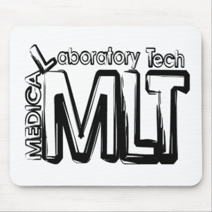 MLT GRUNGE TEXT MEDICAL LABORATORY TECHNICIAN MOUSE MAT