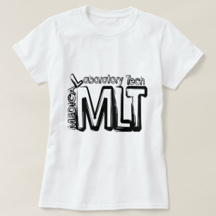 MLT GRUNGE TEXT MEDICAL LABORATORY TECHNICIAN T-Shirt
